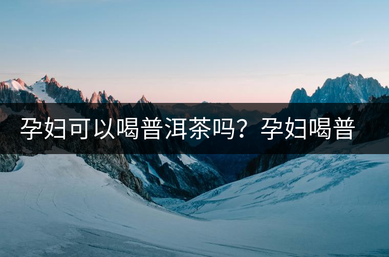 孕婦可以喝普洱茶嗎？孕婦喝普洱茶如何沖泡