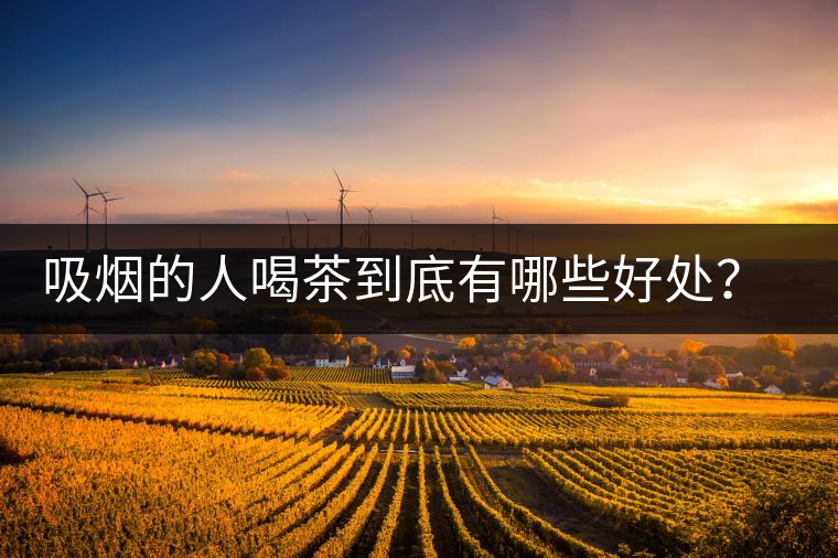 吸煙的人喝茶到底有哪些好處？醫(yī)生這次全說清楚了