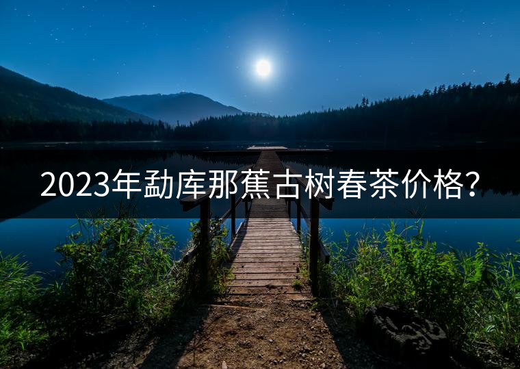 2023年勐庫那蕉古樹春茶價(jià)格？