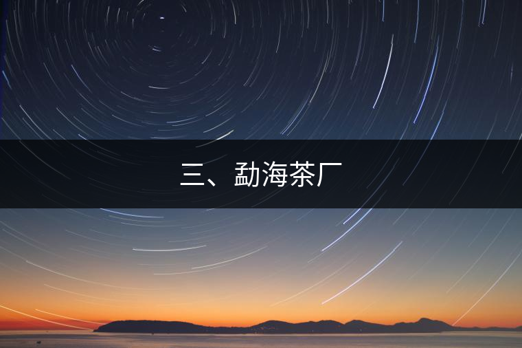 三、勐海茶廠