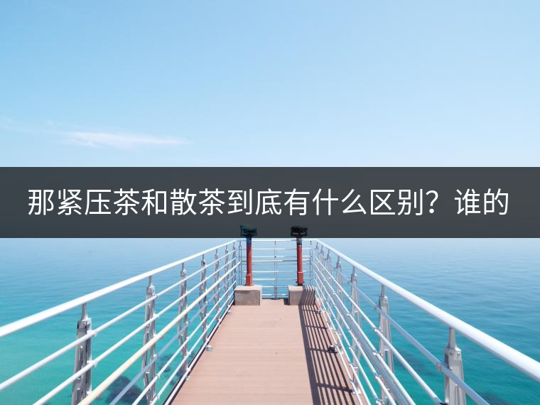 那緊壓茶和散茶到底有什么區(qū)別？誰的品質(zhì)又更好呢