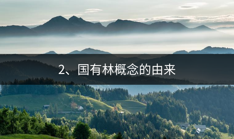 2、國有林概念的由來