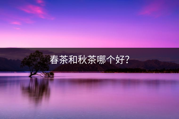 春茶和秋茶哪個好？