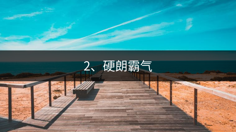 2、硬朗霸氣