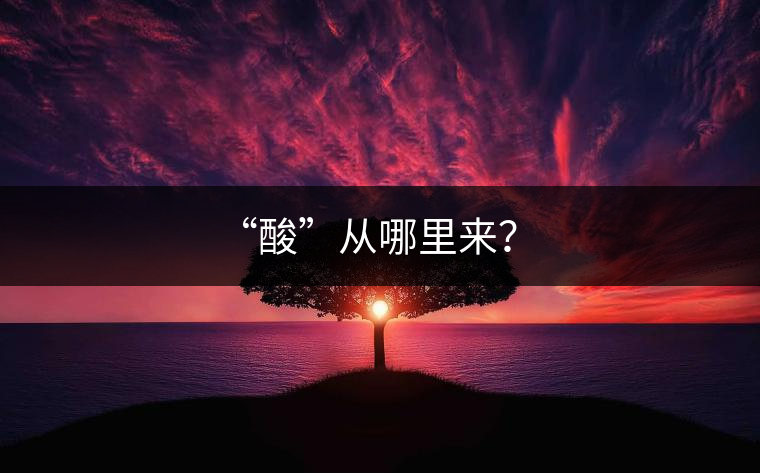 “酸”從哪里來？