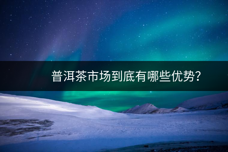 　　普洱茶市場(chǎng)到底有哪些優(yōu)勢(shì)？