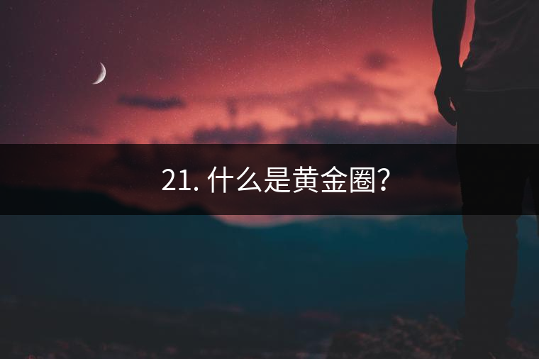 ? 21. 什么是黃金圈？