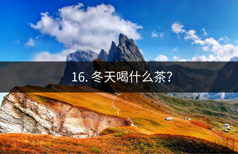 ? 16. 冬天喝什么茶？