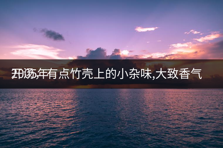 2005年
開湯，有點竹殼上的小雜味,大致香氣都可以。